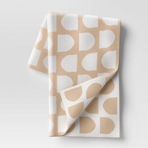 THRESHOLD Reversible Knit Geometric Throw Blanket -Neutral/Ivory